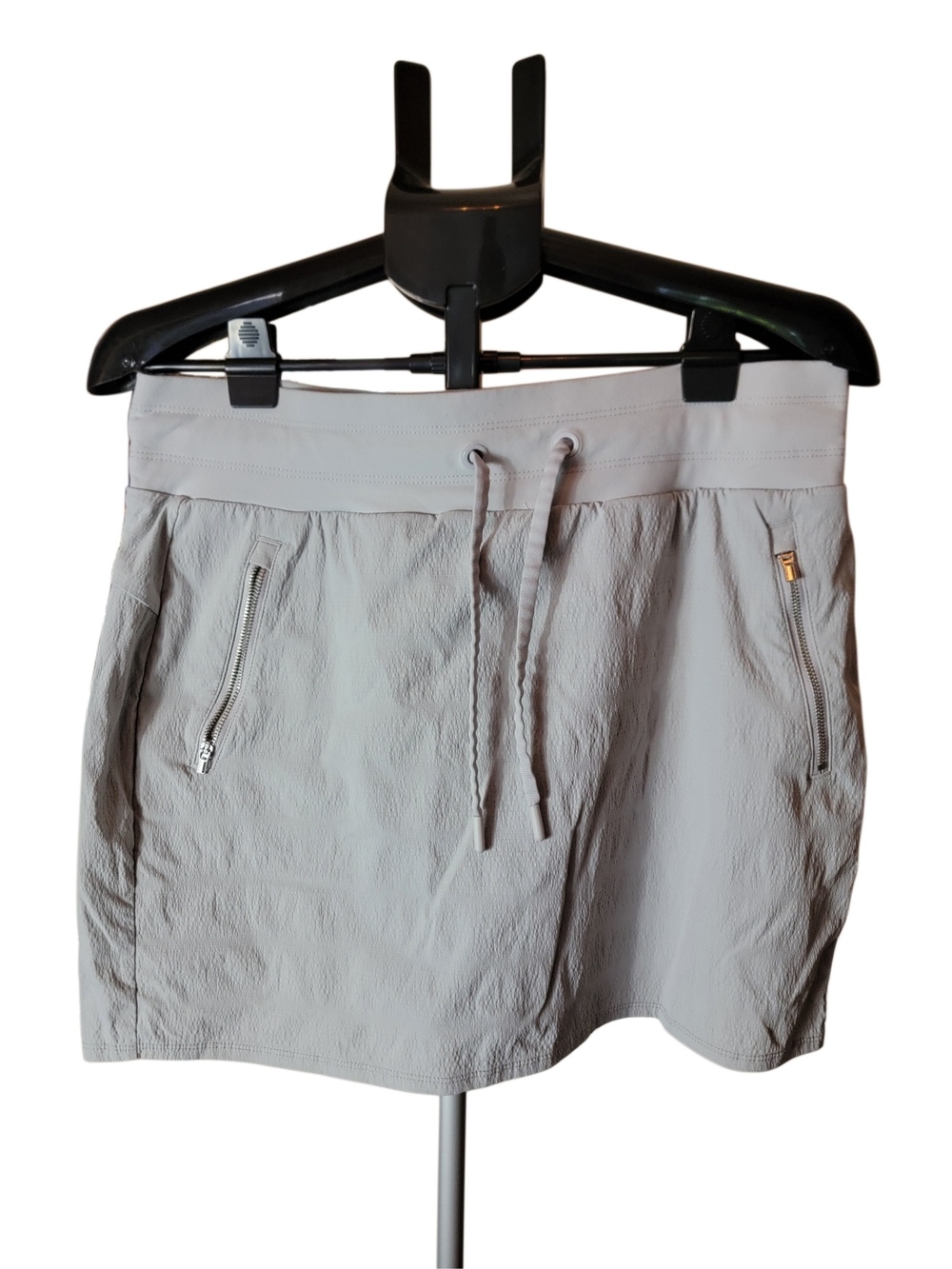 Athleta Light Gray Drawstring Skort - Size 12 - Great Used Condition